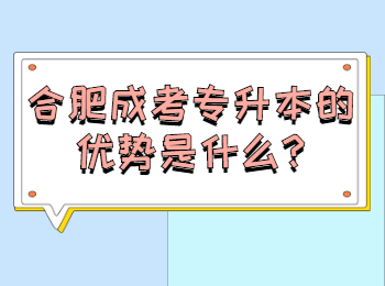 合肥成考專升本的優勢是什么