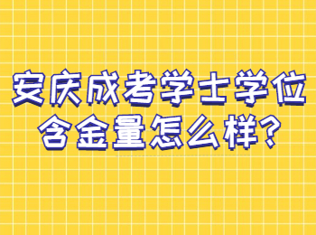 安慶成考學(xué)士學(xué)位含金量怎么樣